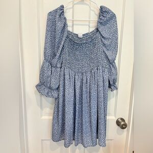 Melrose and Market Smocked Mini Dress